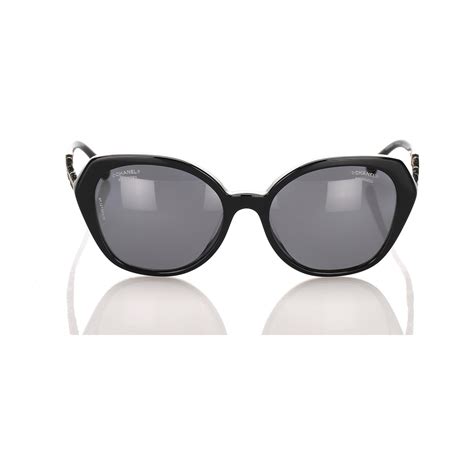 lunette soleil chanel oeil de chat|CHANEL Lunettes de soleil: Lunettes œil de chat, acétate.